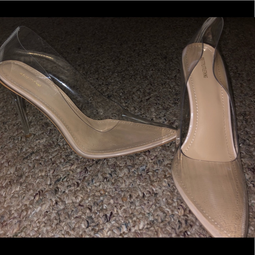 Clear heels